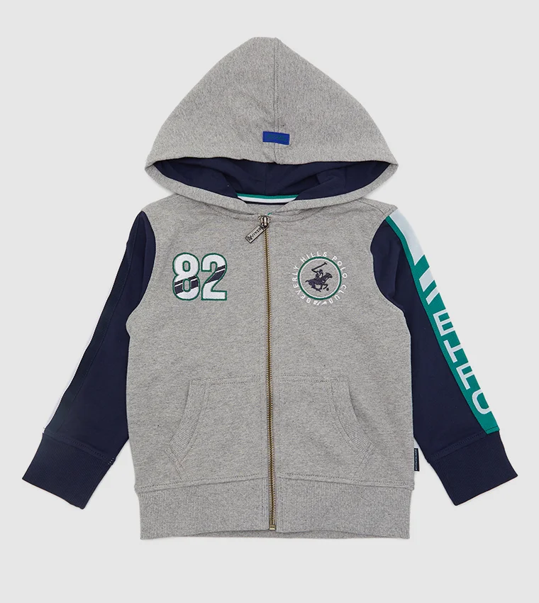 بيفرلي هيلز بولو كلوب هودي أطفال بولو كلوب بيفرلي هيلز قطن بأكمام كاملة وشعار