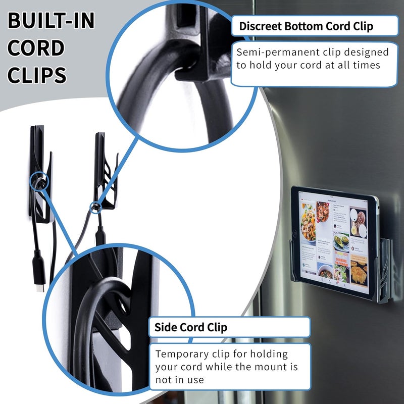 Dockem Koala Wall Mount 2.0: Damage-Free Universal Dock for Smartphone, Tablet, eReader: for iPad 1, 2, 3, 4, Air, Mini, iPad Pro, Samsung Galaxy Tab/Note, Google Nexus, Microsoft Surface (Black) - Image 3