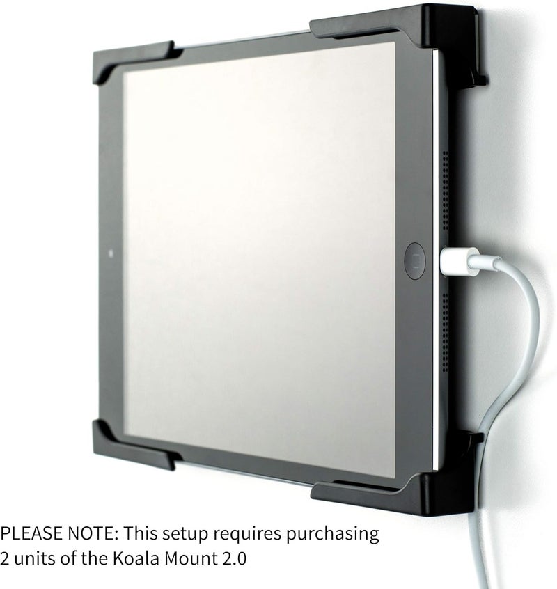 Dockem Koala Wall Mount 2.0: Damage-Free Universal Dock for Smartphone, Tablet, eReader: for iPad 1, 2, 3, 4, Air, Mini, iPad Pro, Samsung Galaxy Tab/Note, Google Nexus, Microsoft Surface (Black) - Image 5