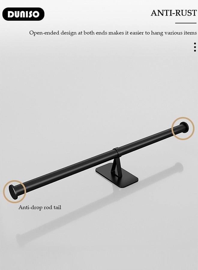 DUNISO Bathroom Towel Bar, Self Adhesive Towel Rack for No Drilling, Bathroom Towel Holder Wall Mounted, Hand Towel Holder, Toilet Paper Holder, Bath Accessories Towel Hanger for Bathroom Wall  - Image 2