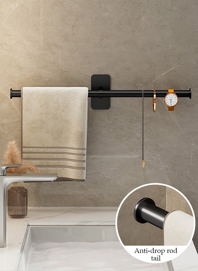 DUNISO Bathroom Towel Bar, Self Adhesive Towel Rack for No Drilling, Bathroom Towel Holder Wall Mounted, Hand Towel Holder, Toilet Paper Holder, Bath Accessories Towel Hanger for Bathroom Wall  - Image 1