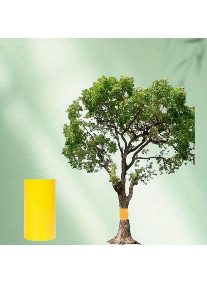 Bright Yellow Self Adhesive Tree Tape 3.94 x 393.7 Inch Pest Control Barrier - Image 1