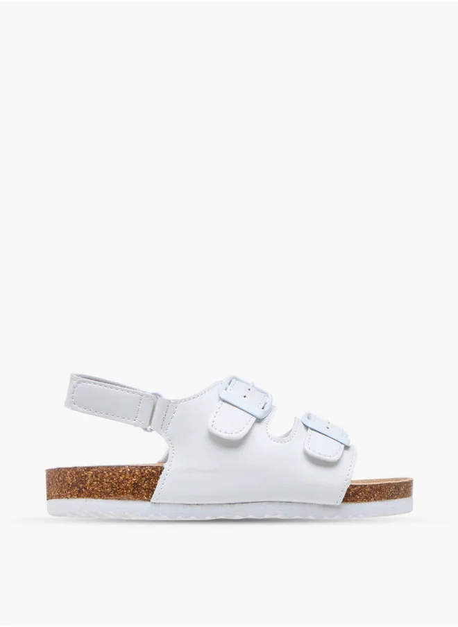 LBL by Shoexpress Buckle Accent Strap Sandals with Hook and Loop Closure