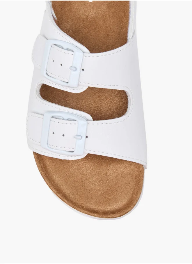 LBL by Shoexpress Buckle Accent Strap Sandals with Hook and Loop Closure