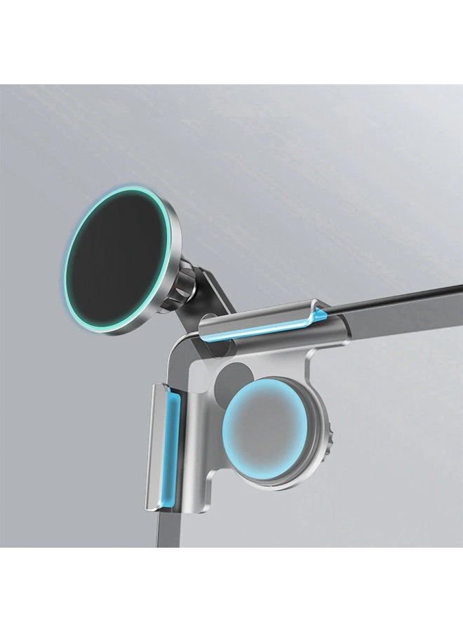 أتش بي أس حامل هاتف مغناطيسي قوي مع وظيفة الشحن – متوافق مع تسلا موديل 3 وموديل Y – لون أسود | مصنوع من السيليكون وABS - Image 4