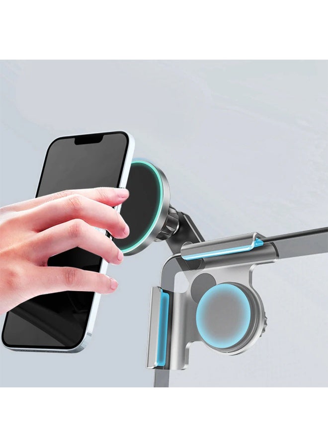 أتش بي أس حامل هاتف مغناطيسي قوي مع وظيفة الشحن – متوافق مع تسلا موديل 3 وموديل Y – لون أسود | مصنوع من السيليكون وABS - Image 5