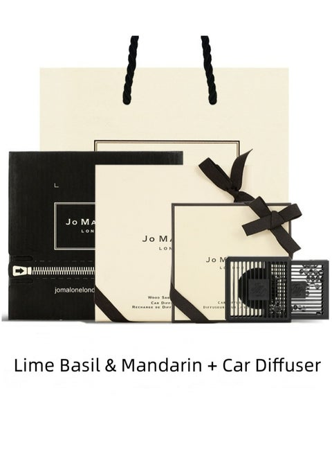 jo Malone Lime Basil & Mandarin Car Air Freshener Perfume with Square Air Fresheners Diffuser