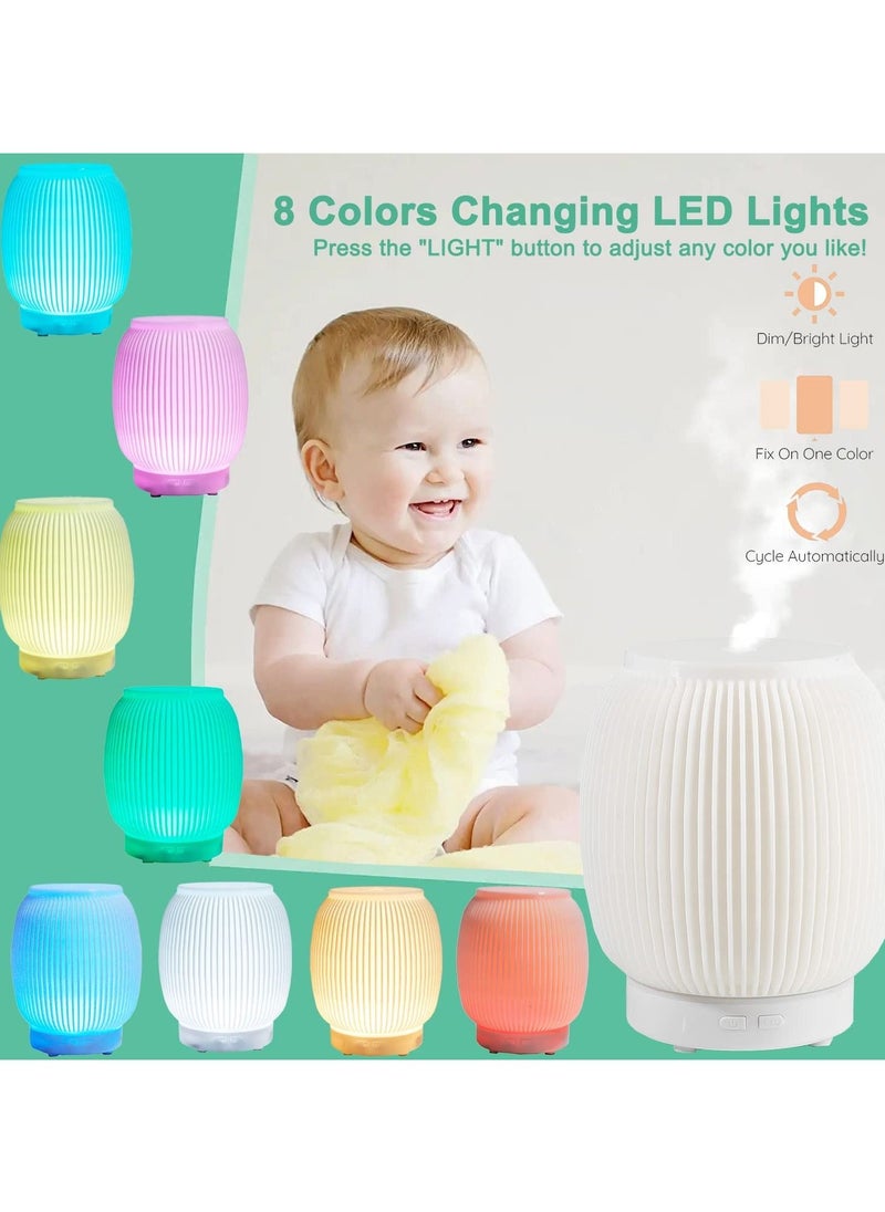 Generic - Aroma Diffusers for Home Aromatherapy Essential Oils Diffuser and Cool Mist Humidifier with 3 Mist Modes Fragrant Oil Humidifier Vaporizer Timer and Auto-Off Humidifiers for Bedroom 200ml - Image 1