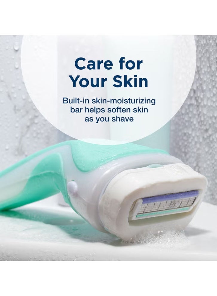 Intuition Chic Intuition Women's Sensitive Razor Blades Packs with Vitamin E and Aloe Vera, 1-Pack (3 pieces) - Image 3