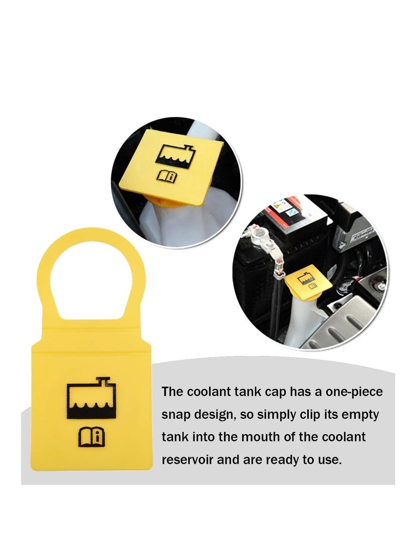 بيوينتي Engine Coolant Reservoir Caps, Coolant Cap Replacement, Coolant Recovery Tank Cover, with Sponge Pad, Compatible with Many Car Models, Replaces OEM#55111074AA 52079331 - Image 4