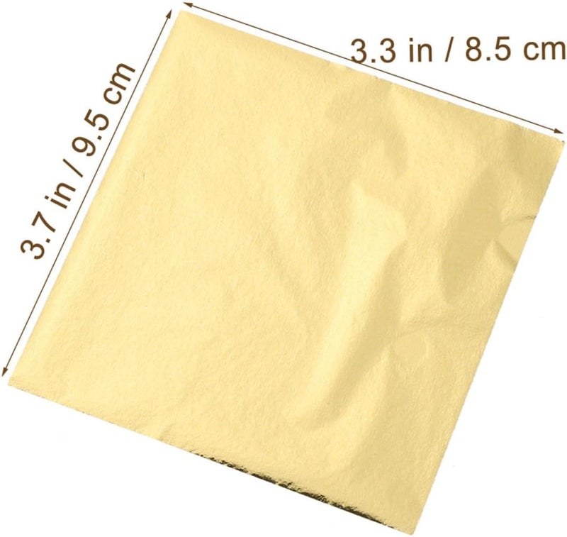 DOITOOL 200 Sheets of Imitation Gold Foil Flakes for Crafting Decorative Art Foil Sheets Gilding Supplies for DIY Projects and Home Decor - Image 2
