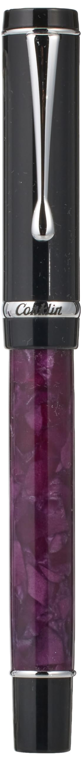 Conklin Duragraph Fountain Pen Purple Nights - Medium Nib, Elegant Writing Instrument with Rich Purple Finish - Image 3