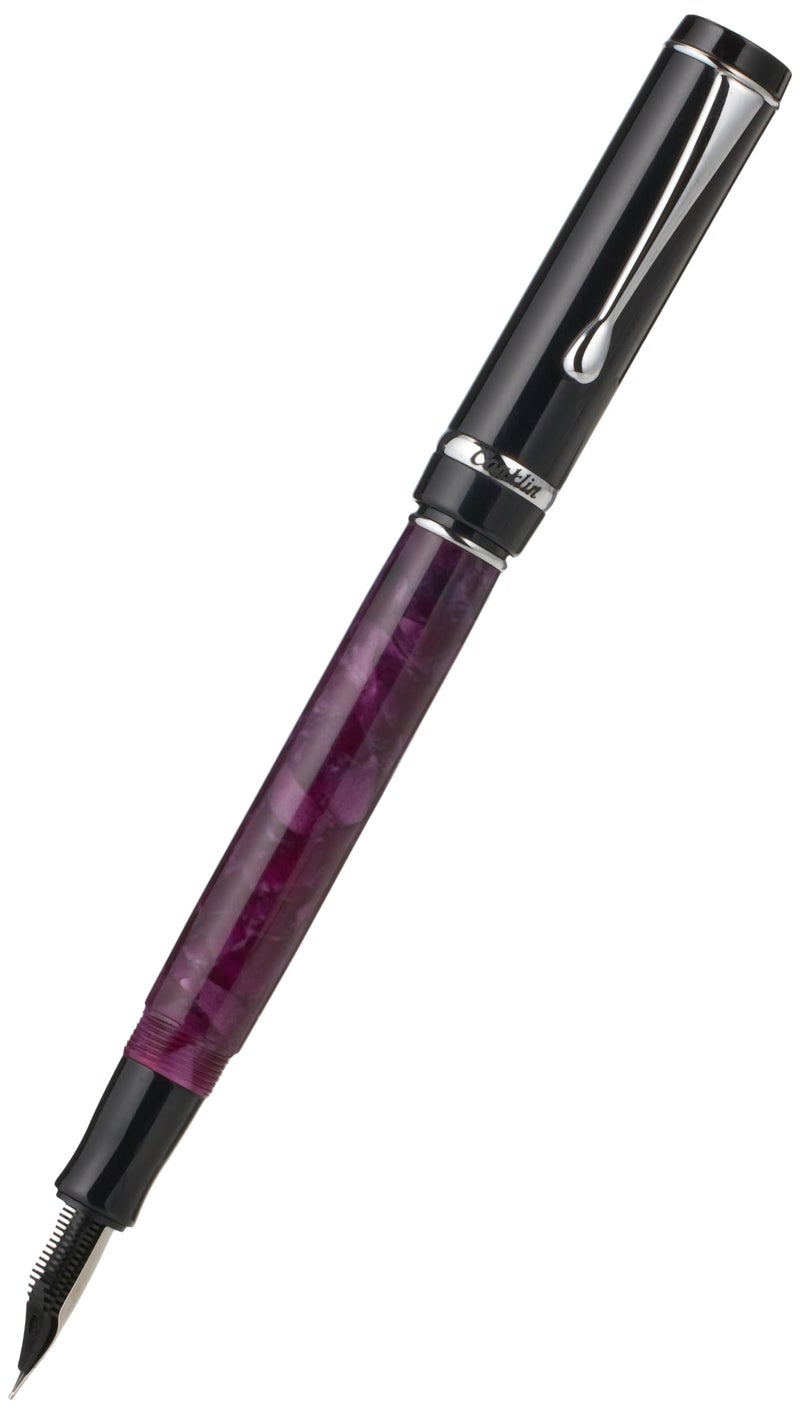 Conklin Duragraph Fountain Pen Purple Nights - Medium Nib, Elegant Writing Instrument with Rich Purple Finish - Image 1