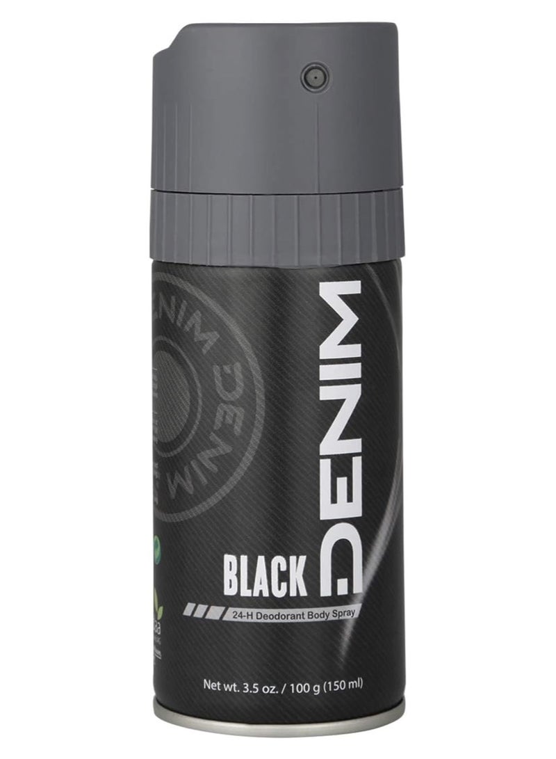 Denim بخاخ جسم دينييم الأسود للمعطر 150 مل - Image 1