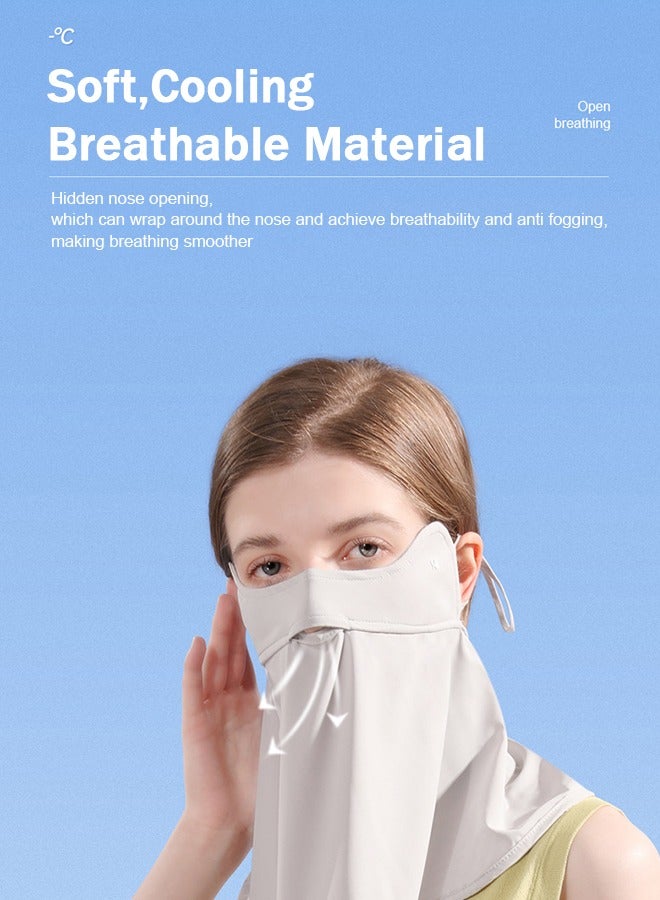 Fanski UPF 50+ Unisex Breathable Cooling Face Cover Sun UV Protection Earloop Neck Gaiter Scarf for Summer Outdoor Activities - Image 3