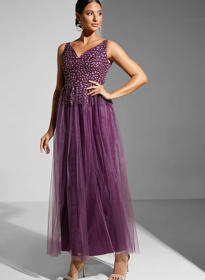 Ella Limited Edition Embellished Flared Gown
