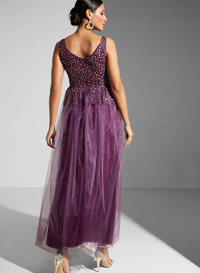 Ella Limited Edition Embellished Flared Gown