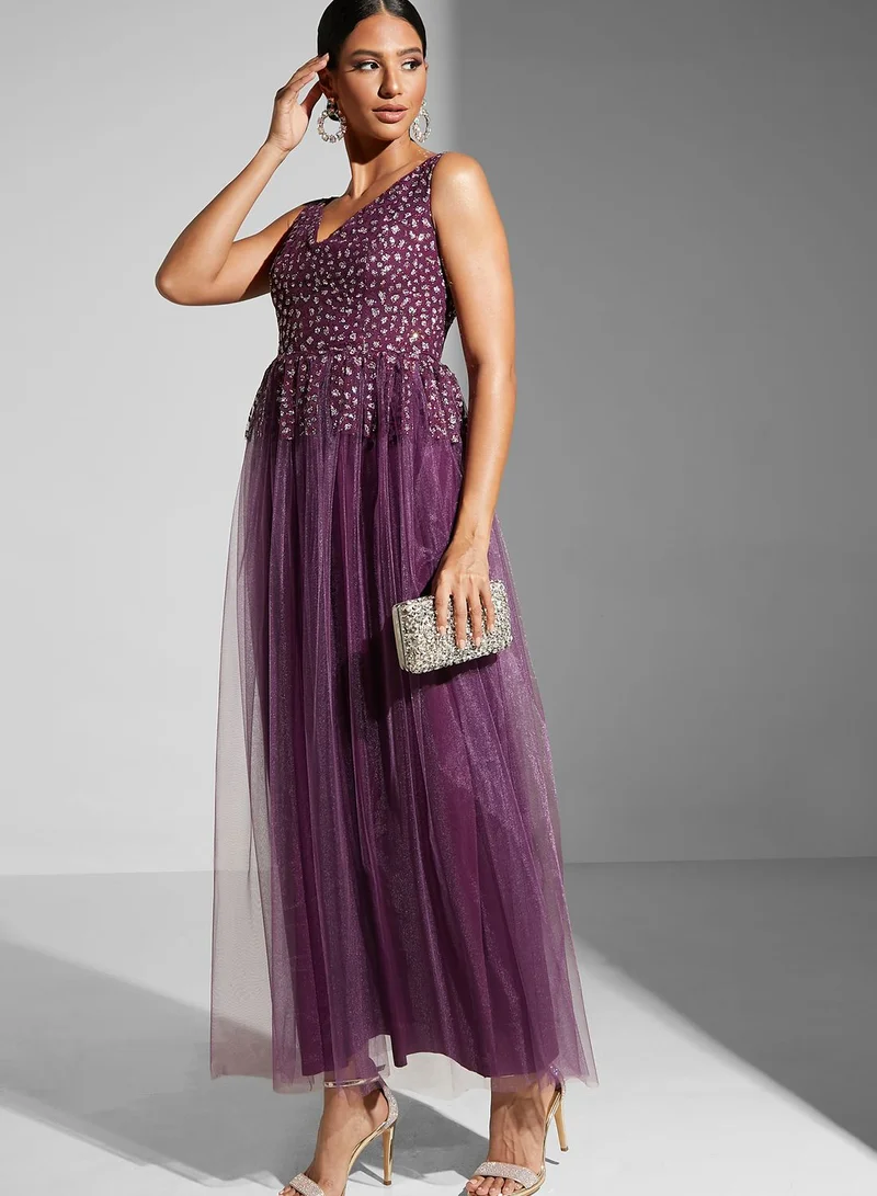 Ella Limited Edition Embellished Flared Gown