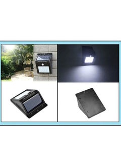 NIBEMINENT 16-LED Solar Sensor Wall Light Black/White 11x11cm  - Image 2