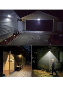 NIBEMINENT 16-LED Solar Sensor Wall Light Black/White 11x11cm  - Image 3