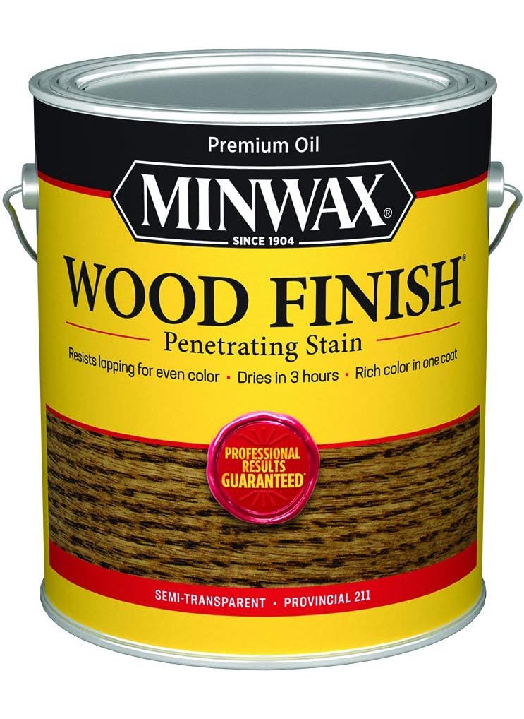 Minwax Minwax 710720000 Finish Penetrating Interior Wood Stain 1 Gallon Pack of 1 250 VOC Provincial 128 Fl Oz  - Image 1