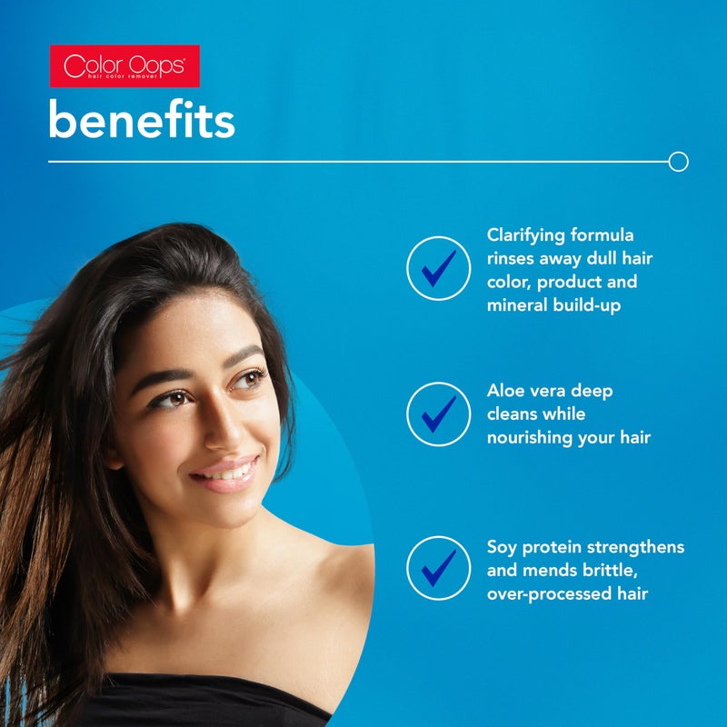 Color Oops ملون أوبس لتحضير اللون، 1 تطبيق، تمديد النتائج والحيوية، مزيل صبغة الشعر الذي يغسل الألوان الباهتة، المنتج، وتراكم المعادن، خالي من التبييض والأمونيا - Image 4
