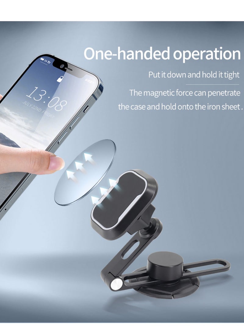 SOLARAE Hover Screen Car Magnetic Suction Bracket, Invisible Folding Center Console Navigation Phone Bracket Screen 360 Degrees Rotatable Strong Fixed Bracket - Image 2