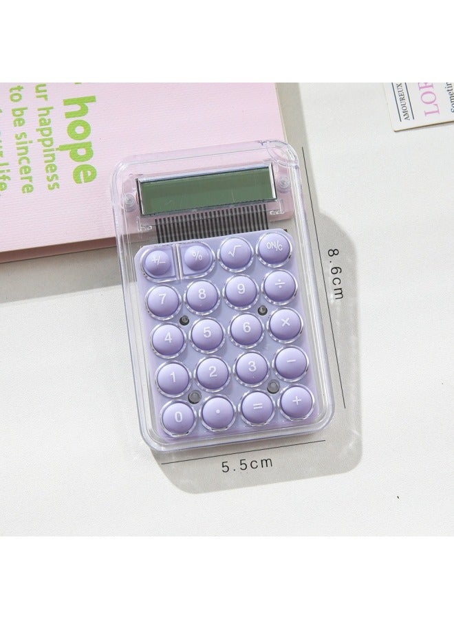 Mini Calculator Candy Color Cute Small Silent Portable Counter High-looking Student Pocket Computer