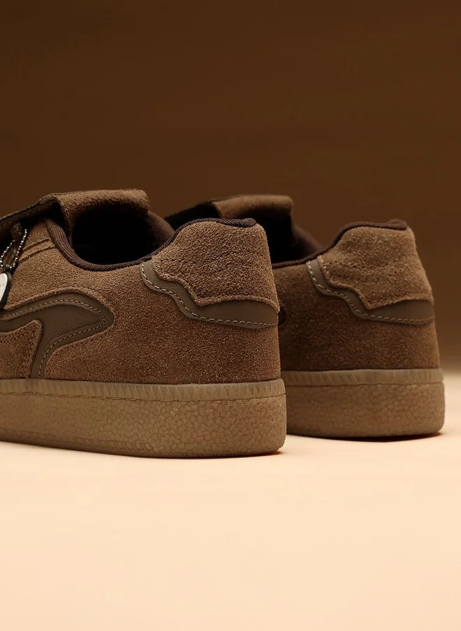The Souled Store  The Souled Store Men UBZ Legacy Printed Brown Low Top Sneakers  | Best Price UAE