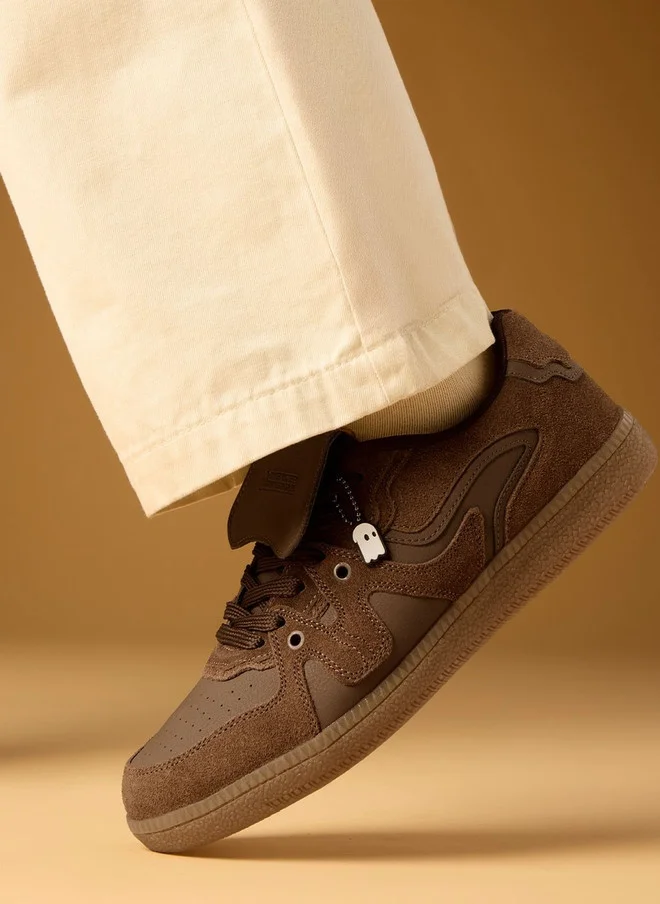 The Souled Store  The Souled Store Men UBZ Legacy Printed Brown Low Top Sneakers  | Best Price UAE