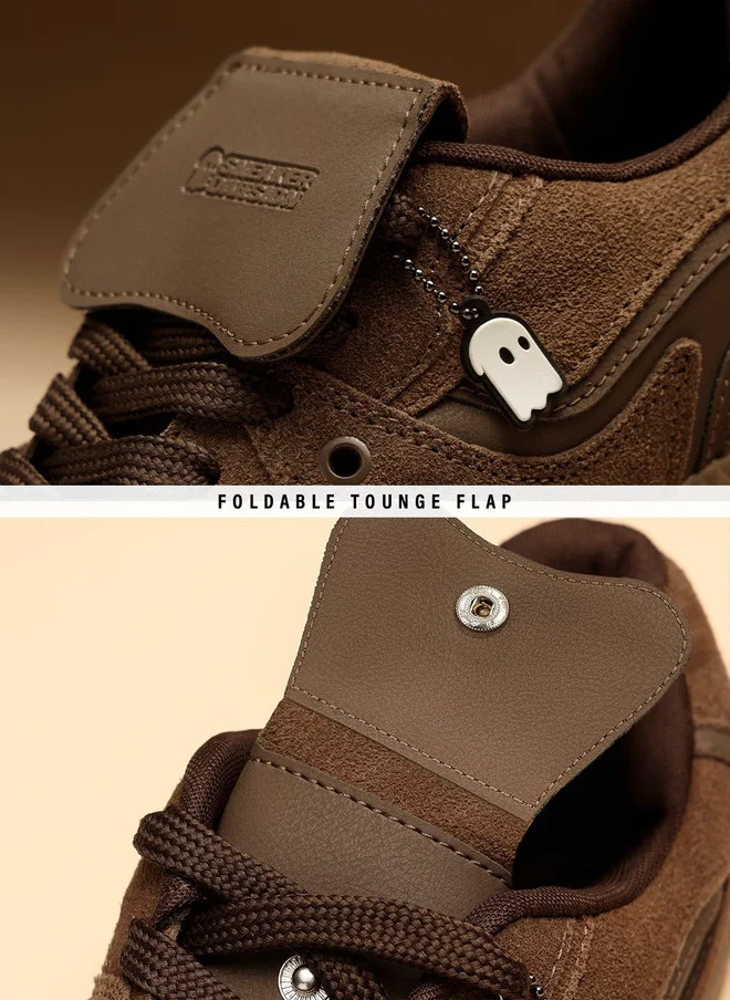 The Souled Store  The Souled Store Men UBZ Legacy Printed Brown Low Top Sneakers  | Best Price UAE