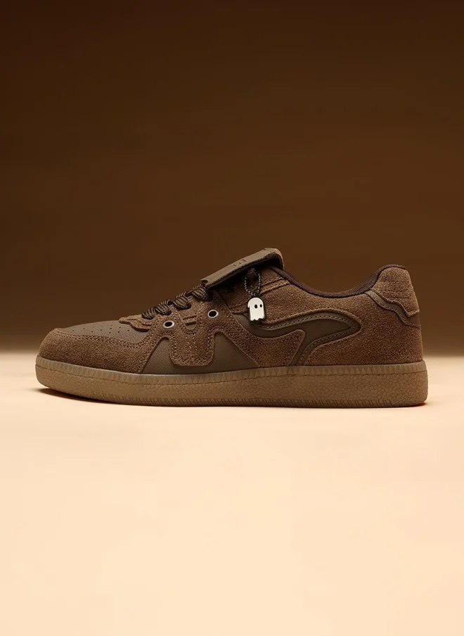 The Souled Store  The Souled Store Men UBZ Legacy Printed Brown Low Top Sneakers  | Best Price UAE
