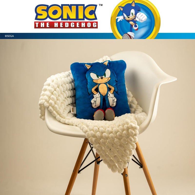 Franco Sonic The Hedgehog Anime Kids Super Plush Cozy Snuggle (TM) Pillow (100% Officially Licensed Product) - Image 4