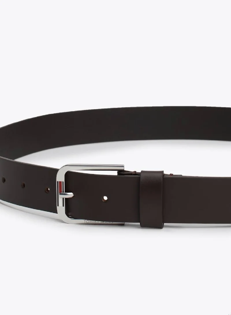 TOMMY JEANS Leather Square Buckle Belt