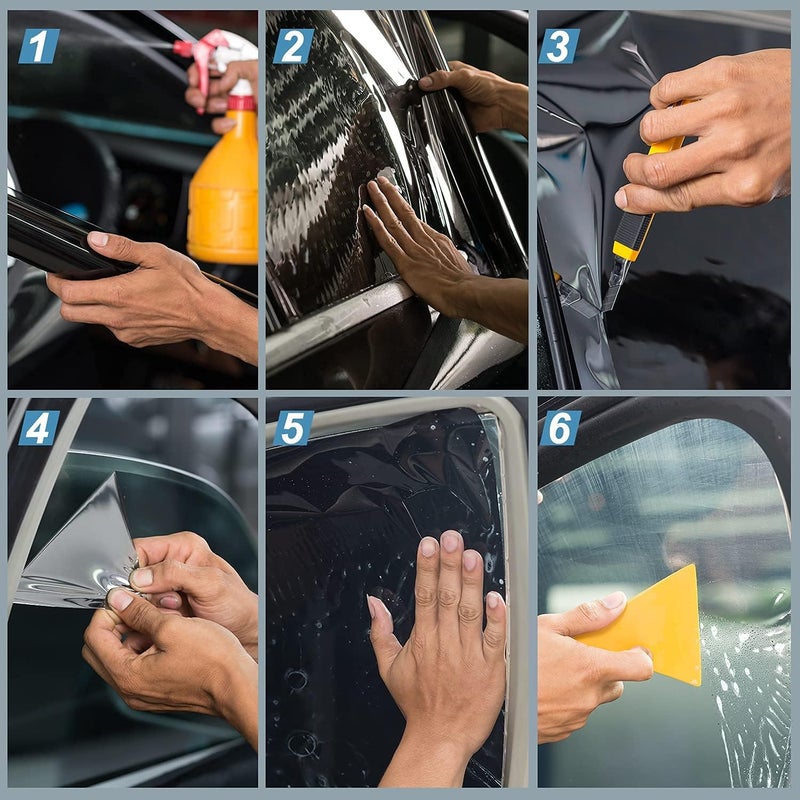 TOYOCO Window Tint Film for Cars - Heat & UV Block, Scratch Resistant, Blackout Window Film - Image 5