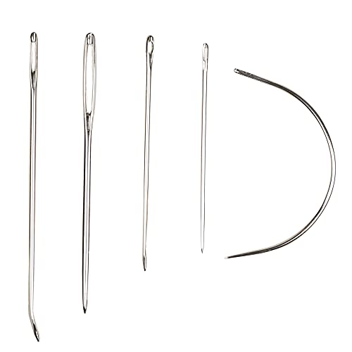 Eketirry Hand Sewing Needle Kit, Heavy Duty Household Hand Needles for for Home Upholstery Carpet Leather Canvas Repair (7 Pieces) - Image 1