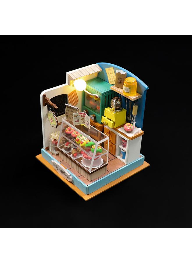 Bluejw Hongda Diy Cabin Tuyi Coffee Wooden Handmade Building Assembled Mini Cabin Creative Toy Ornaments Gift Giving - Image 1