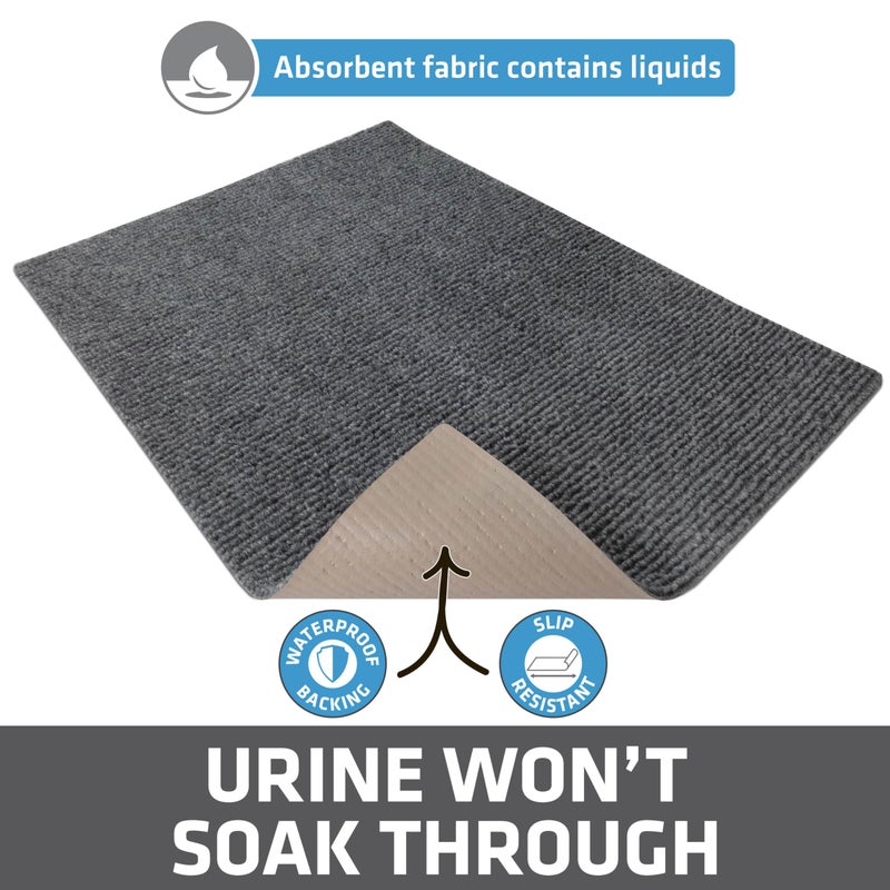 Drymate Cat Litter Trapping Mat, (Ridged Design), Traps Litter & Mess from Box, Soft on Kitty Paws, Absorbent, Waterproof, Urine-Proof, Machine Washable, Durable, (USA Made) (20" x 28") - Image 4