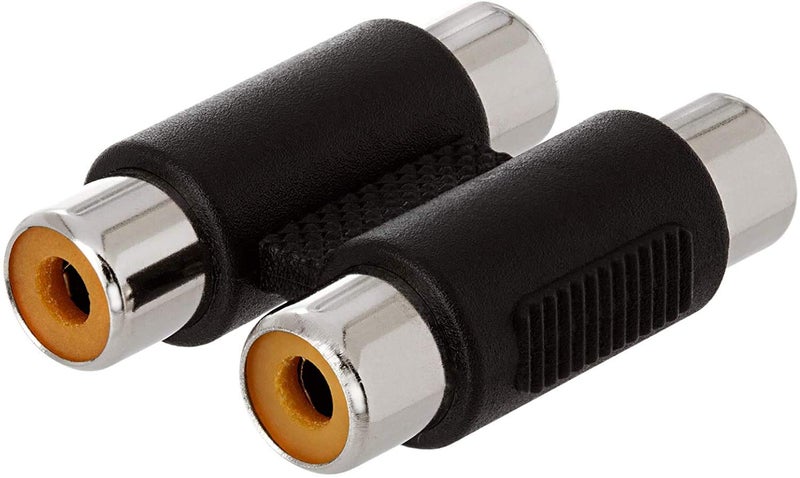 LipiWorld® RCA Female to RCA Female Coupler converter Jointer Jack (5 PCS 2RCA F to F Jack) - Image 2