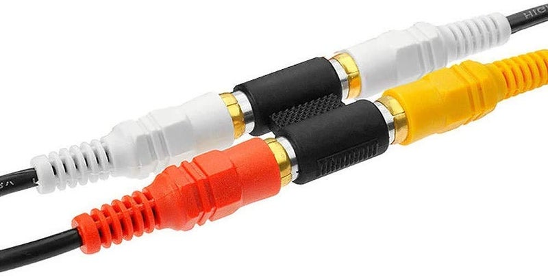 LipiWorld® RCA Female to RCA Female Coupler converter Jointer Jack (5 PCS 2RCA F to F Jack) - Image 3