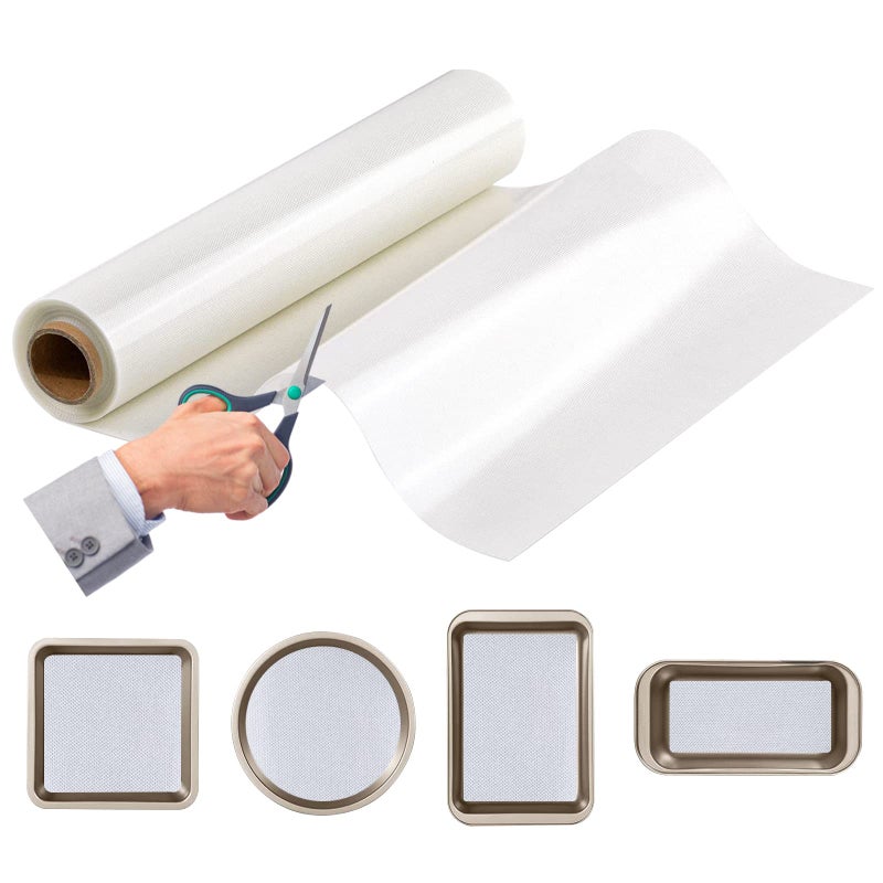 Silicone Baking Mat Roll Cut to Size Silicone Mat Nonslip Silicone Pastry Mat NonStick Reusable Air Fryer Liner Counter Mat Oven Liner Freeze Dryer Mat  12IN x 8FT