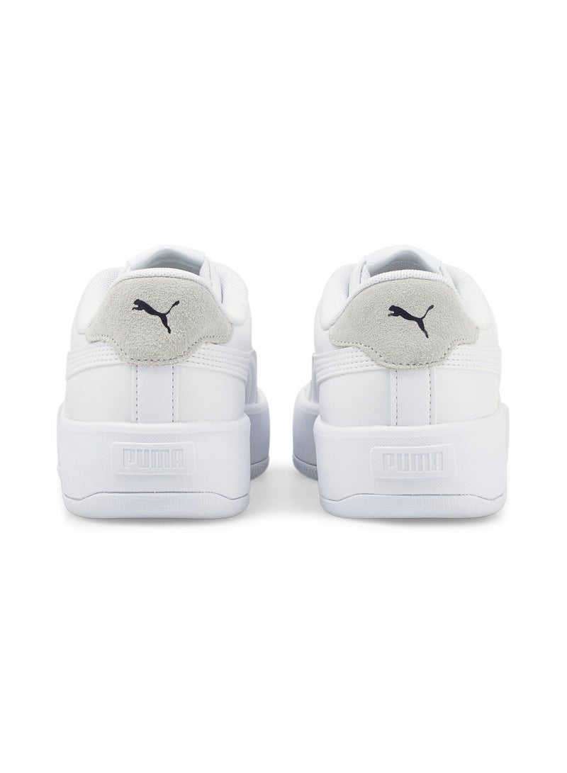 PUMA Lily Platform Laced Womens Low Top Trainer Shoes - Image 3