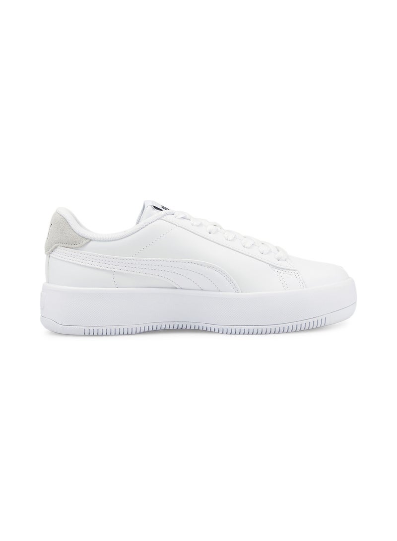 PUMA Lily Platform Laced Womens Low Top Trainer Shoes - Image 5
