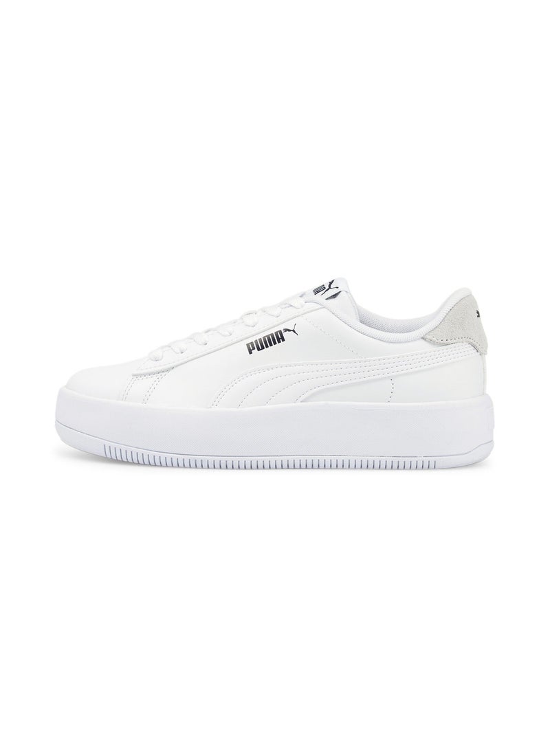PUMA Lily Platform Laced Womens Low Top Trainer Shoes - Image 1