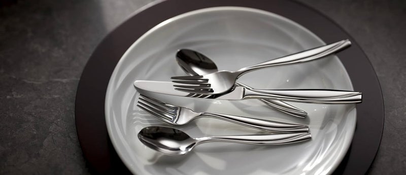 ONEIDA Camlynn Mirror 45 Piece Casual Flatware Set, 18/0 Stainless, Service for 8,Silver - Image 5