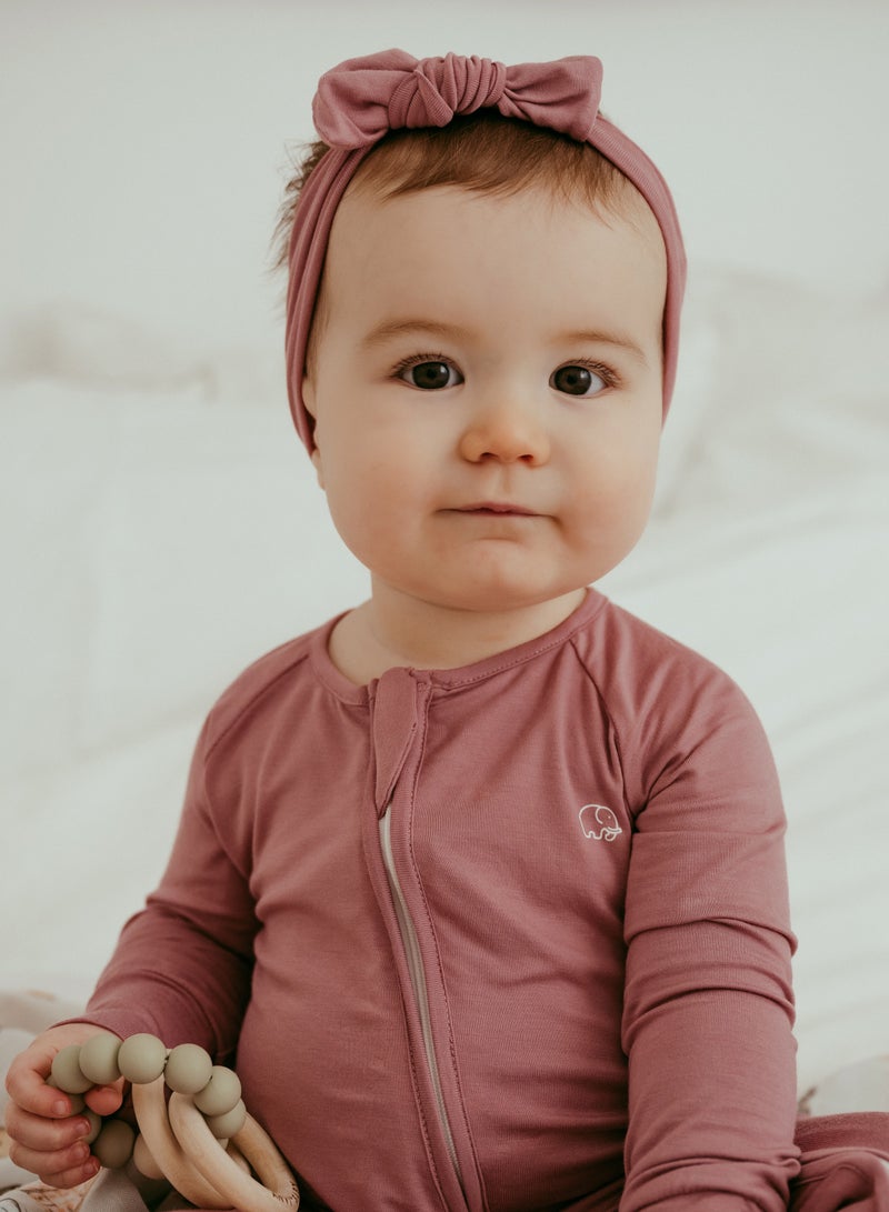 أنفي بيبي طوق رأس عضوي معقود بنفسجي - Image 5