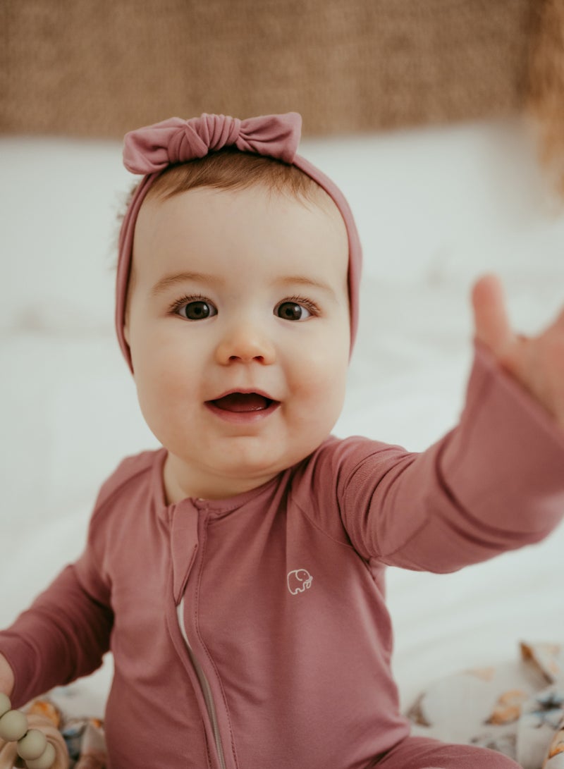 أنفي بيبي طوق رأس عضوي معقود بنفسجي - Image 4