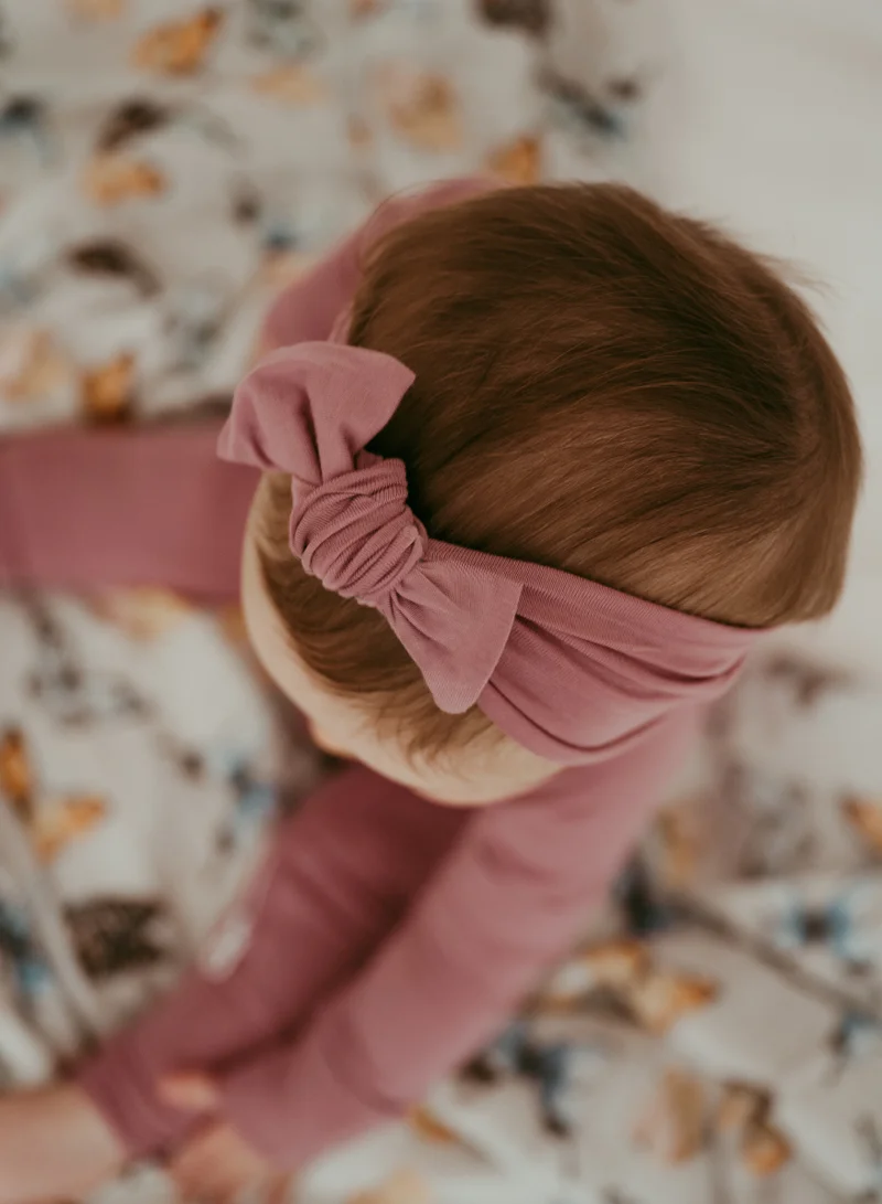 أنفي بيبي Organic Knotted Headband Lilac