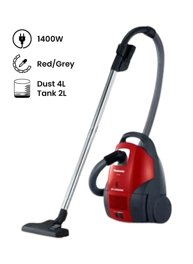 Panasonic Multi Purpose Vaccum Cleaner 1400 W MC-CG520 Red/Grey - Image 1