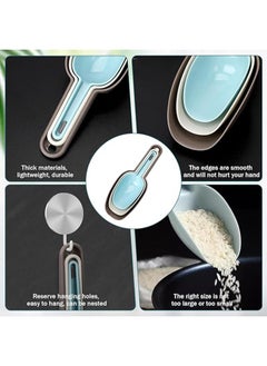 Generic 3 Pcs Ice Scoop Set Flour Scoop for Canisters Multi Purpose Plastic Kitchen Scoops Canisters Pet Food Scoop Plastic Scoops for Dry Goods Flour Coffee Beans Candy Popcorn  - Image 3